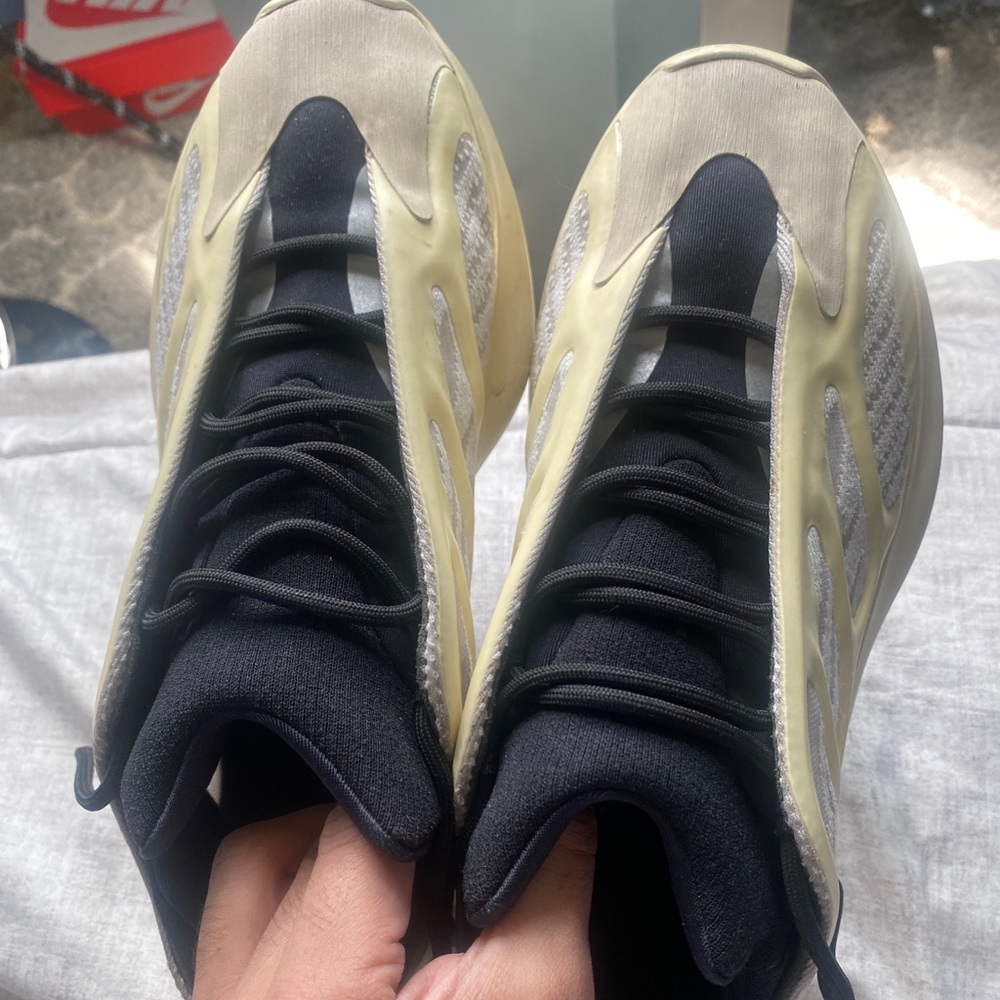 Yeezy v3 Azael size 9.5 . Authentic and worn many times. Comes with the box